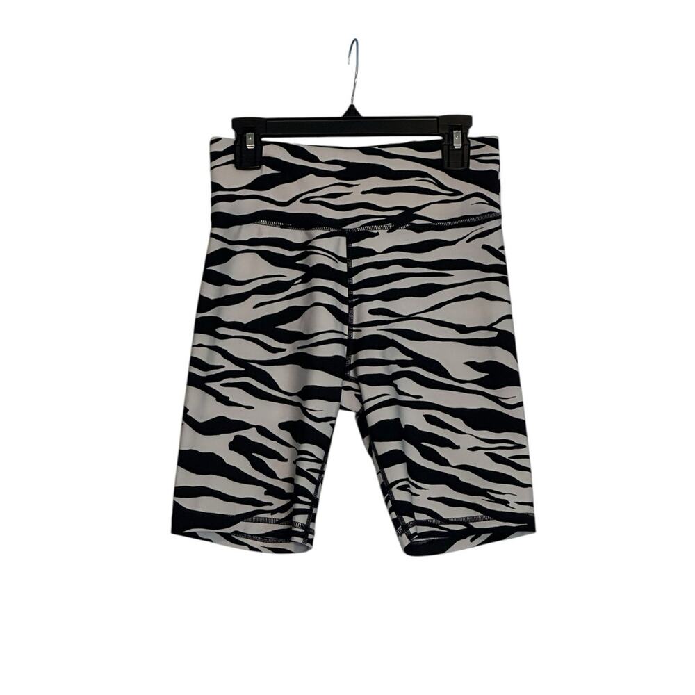 DKNY Sport High-Waist Zebra-Print Bike Shorts size XS